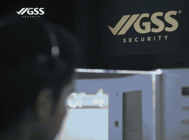 Aplicación animada del logotipo de GSS Security