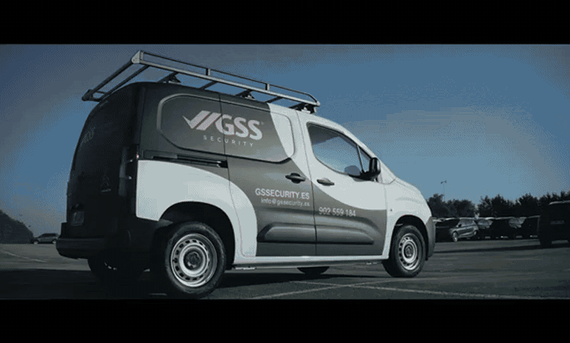 Vehículo rotulado de GSS Security
